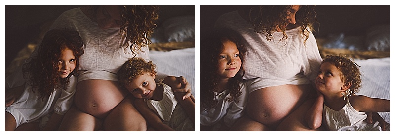 True lifestyle in home maternity session Orange County Photographer Madeleine JL