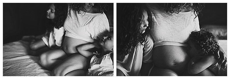 True lifestyle in home maternity session Orange County Photographer Madeleine JL