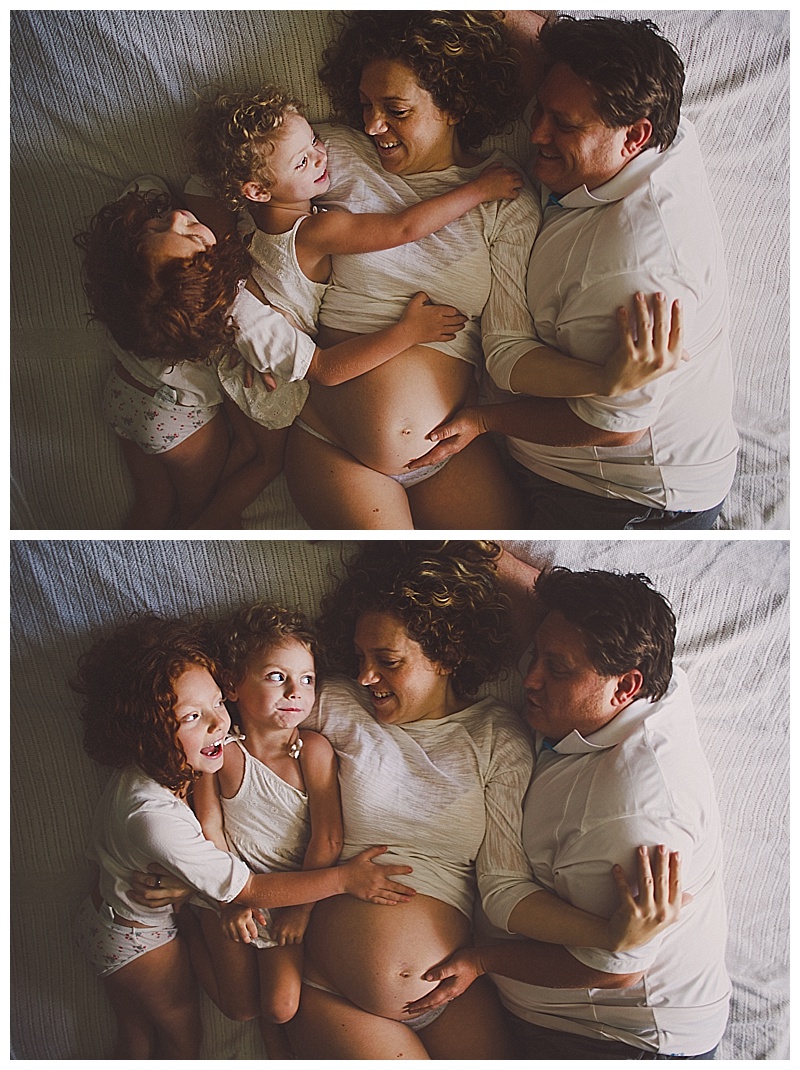 True lifestyle in home maternity session Orange County Photographer Madeleine JL